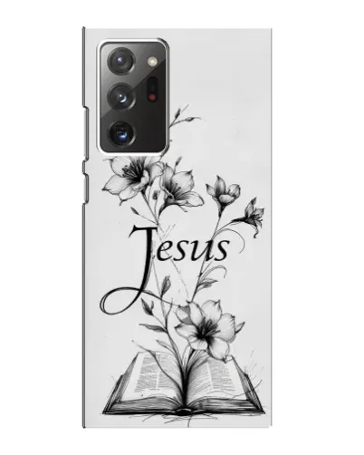 Чохол для Samsung Galaxy Note 20 Ultra з картинкою «Квіти та Біблія»