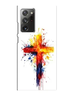 Чохол для Samsung Galaxy Note 20 Ultra з картинкою «Акварельний хрест»