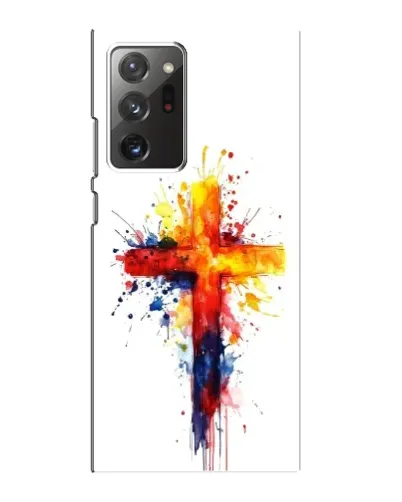Чохол для Samsung Galaxy Note 20 Ultra з картинкою «Акварельний хрест»