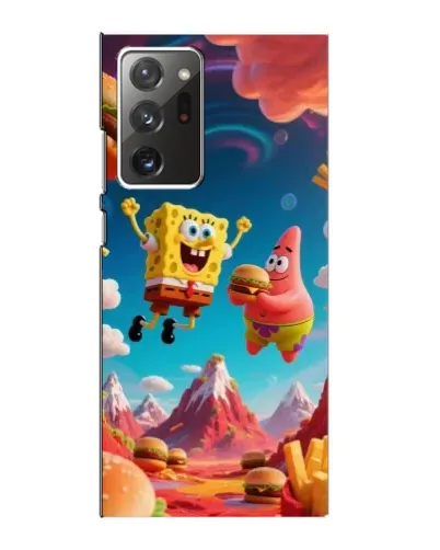 Чехол для Samsung Galaxy Note 20 Ultra с картинкой «Космический фастфуд»