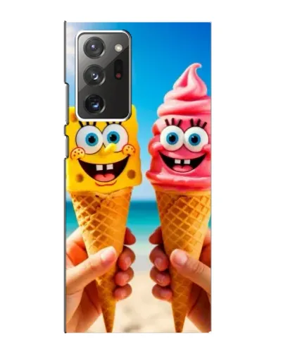 Чехол для Samsung Galaxy Note 20 Ultra с картинкой «Спанч Боб мороженое»