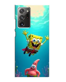 Чехол для Samsung Galaxy Note 20 Ultra с картинкой «Спанч Боб под водой»