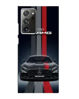 Чехол для Samsung Galaxy Note 20 Ultra с картинкой «Mercedes — белый карбон»