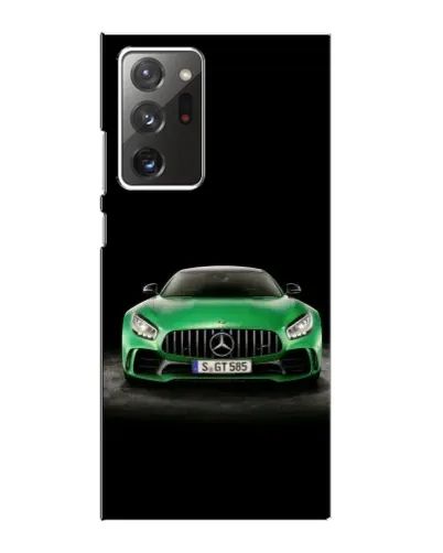 Чехол для Samsung Galaxy Note 20 Ultra с картинкой «Mercedes — неоновый лого»