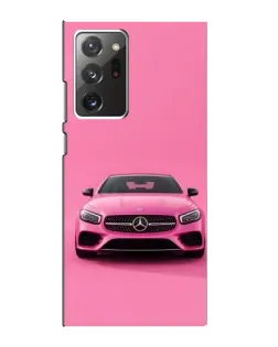 Чехол для Samsung Galaxy Note 20 Ultra с картинкой «Розовый Mercedes AMG»