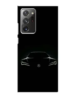 Чехол для Samsung Galaxy Note 20 Ultra с картинкой «Mercedes — силуэт авто»