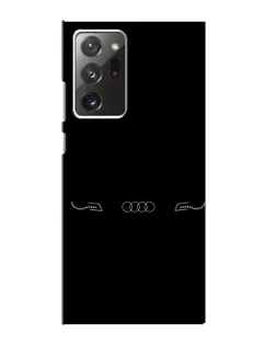Чехол для Samsung Galaxy Note 20 Ultra с картинкой «Audi — световой подпись»