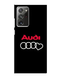 Чехол для Samsung Galaxy Note 20 Ultra с картинкой «Логотип Audi Heart»