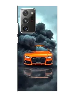 Чехол для Samsung Galaxy Note 20 Ultra с картинкой «Audi в облаках дыма»