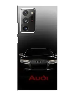 Чехол для Samsung Galaxy Note 20 Ultra с картинкой «Audi — градиентный контур»