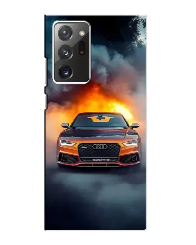 Чехол для Samsung Galaxy Note 20 Ultra с картинкой «Audi в огненном дыму» Чехол для Samsung Galaxy Note 20 Ultra с картинкой «Audi в огненном дыму»