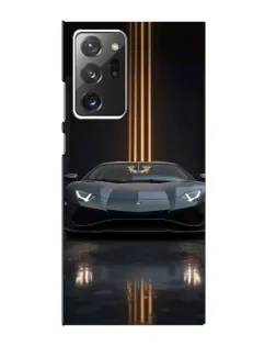 Чехол для Samsung Galaxy Note 20 Ultra с картинкой «Lamborghini золотые линии»