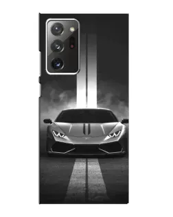 Чехол для Samsung Galaxy Note 20 Ultra с картинкой «Lamborghini симметрия дорог»