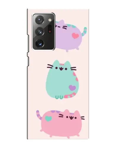 Чехол для Samsung Galaxy Note 20 Ultra с картинкой «Pusheen трио»