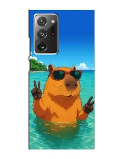 Чехол для Samsung Galaxy Note 20 Ultra с картинкой «Морская капибара»