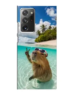Чехол для Samsung Galaxy Note 20 Ultra с картинкой «Капибара на море»