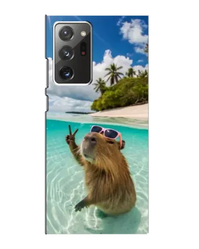 Чехол для Samsung Galaxy Note 20 Ultra с картинкой «Капибара на море»