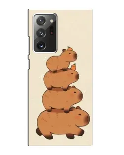 Чехол для Samsung Galaxy Note 20 Ultra с картинкой «Башня из капибар»