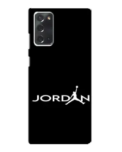 Чохол для Samsung Galaxy Note 20 з картинкою «Jordan White Logo» Чохол для Samsung Galaxy Note 20 з картинкою «Jordan White Logo»