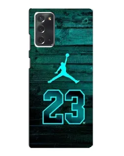 Чохол для Samsung Galaxy Note 20 з картинкою «Jordan Cyan 23» Чохол для Samsung Galaxy Note 20 з картинкою «Jordan Cyan 23»