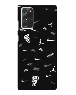 Чохол для Samsung Galaxy Note 20 з картинкою «Nike Black Pattern» Чохол для Samsung Galaxy Note 20 з картинкою «Nike Black Pattern»
