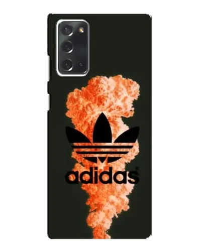 Чехол для Samsung Galaxy Note 20 с картинкой «Оранжевый дым Adidas»