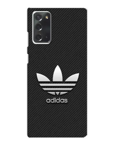 Чехол для Samsung Galaxy Note 20 с картинкой «Adidas Карбоновая текстура»