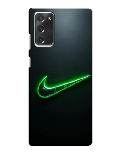 Чехол для Samsung Galaxy Note 20 с картинкой «Неоновый контур Nike»