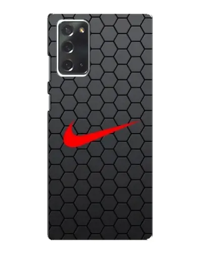 Чехол для Samsung Galaxy Note 20 с картинкой «Nike — карбоновая сетка»