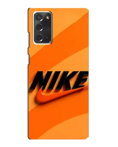 Чехол для Samsung Galaxy Note 20 с картинкой «Оранжевый драйв Nike»