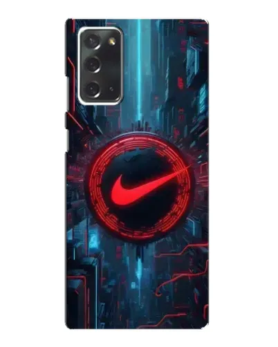Чехол для Samsung Galaxy Note 20 с картинкой «Техногенный стиль Nike»