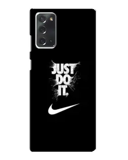 Чехол для Samsung Galaxy Note 20 с картинкой «Текстовый принт Nike»