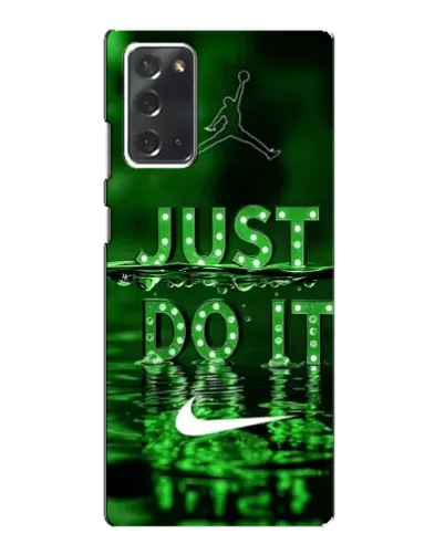 Чехол для Samsung Galaxy Note 20 с картинкой «Зеленый неоновый Nike»