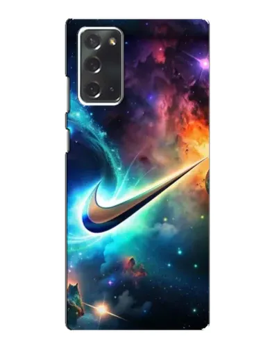 Чехол для Samsung Galaxy Note 20 с картинкой «Космический Nike Swoosh»