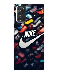 Чехол для Samsung Galaxy Note 20 с картинкой «Коллекция кроссовок Nike»