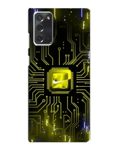 Чехол для Samsung Galaxy Note 20 с картинкой «Nike — золотая искра»