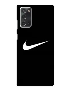 Чехол для Samsung Galaxy Note 20 с картинкой «Минималистический Найк»