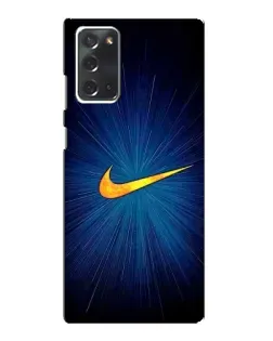 Чехол для Samsung Galaxy Note 20 с картинкой «Синий пульс Nike»