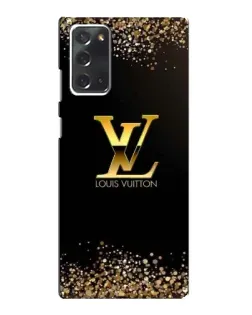 Чехол для Samsung Galaxy Note 20 с картинкой «LV — золотые искры»