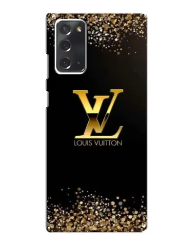 Чехол для Samsung Galaxy Note 20 с картинкой «LV — золотые искры»