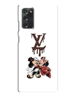 Чехол для Samsung Galaxy Note 20 с картинкой «LV и Микки Маус»