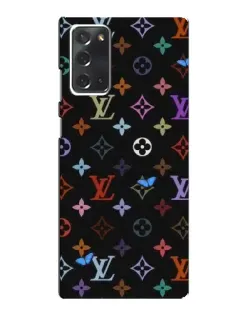 Чехол для Samsung Galaxy Note 20 с картинкой «Цветная монограмма LV»