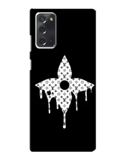Чехол для Samsung Galaxy Note 20 с картинкой «Цветочная монограмма»