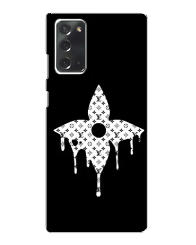 Чехол для Samsung Galaxy Note 20 с картинкой «Цветочная монограмма»