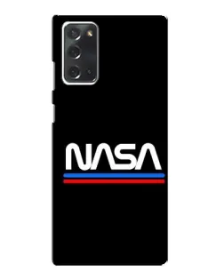 Чехол для Samsung Galaxy Note 20 с картинкой «NASA — классика Red Blue»
