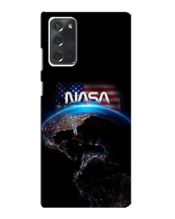 Чехол для Samsung Galaxy Note 20 с картинкой «Земля из космоса NASA»