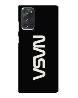 Чехол для Samsung Galaxy Note 20 с картинкой «NASA — вертикальный логотип»