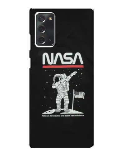 Чехол для Samsung Galaxy Note 20 с картинкой «NASA — шагаем по Луне»