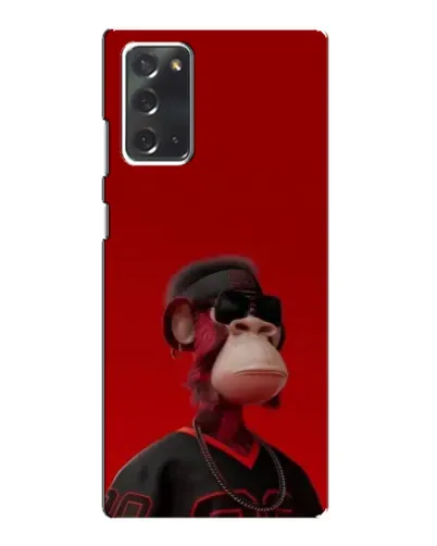 Чехол для Samsung Galaxy Note 20 с картинкой «Bored Ape в красном»