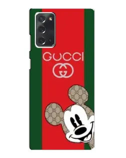Чохол для Samsung Galaxy Note 20 з картинкою «Gucci — смуги та Міккі»